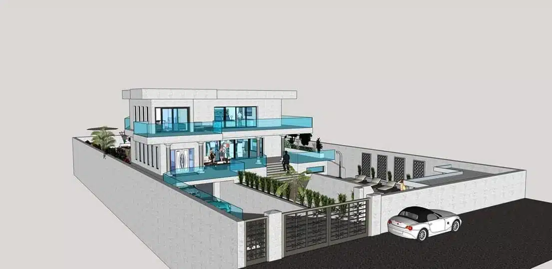 réalisation plan 2d et 3d par Sud construction extension